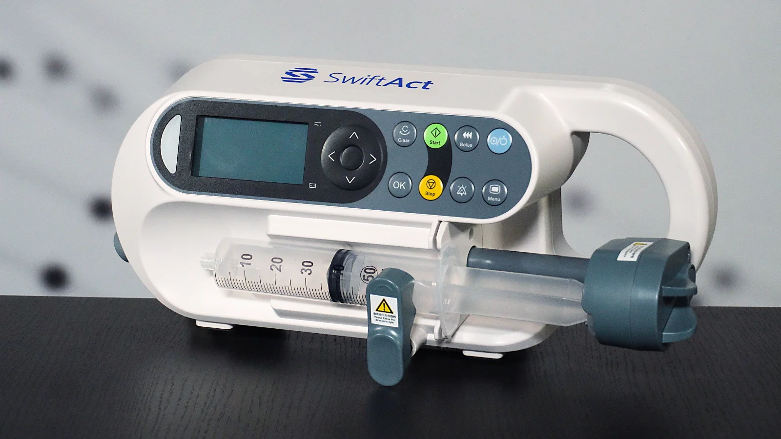 SwiftAct syringe pump reference device A functional proto type of a syringe pump, developed and verified using the Vector ecosystem from virtual prototype to Hardware-in-the-Loop testing.